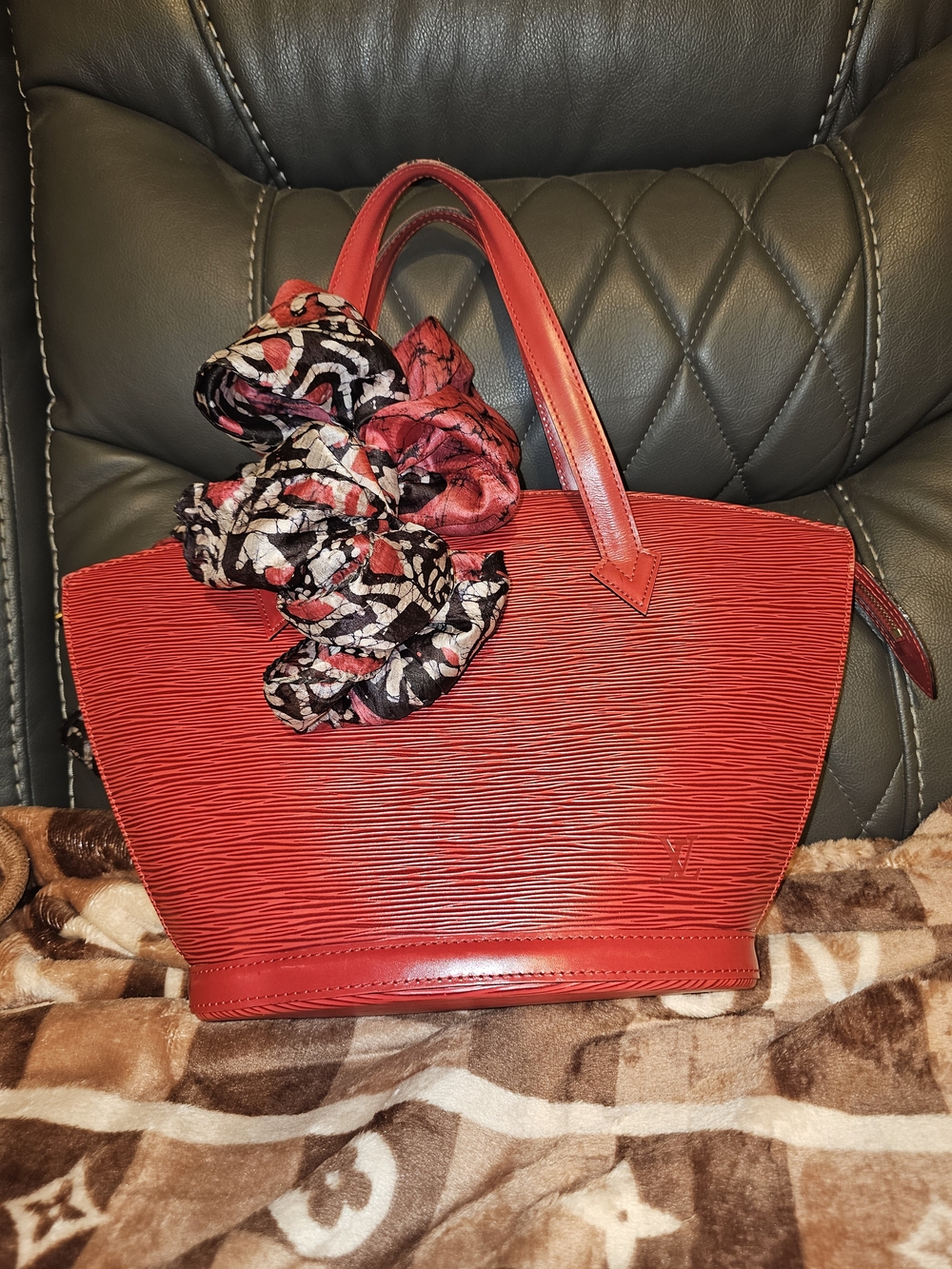 Authentic Vintage Louis Vuitton Saint Jacques GM Shopping Tote – Castillian Red